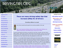 Tablet Screenshot of drivingtips.org